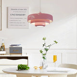 Hind Bauhaus Triple Layer Disc Pendant Light - Modern Macaron Design