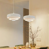 Hind Bauhaus Triple Layer Disc Pendant Light - Modern Macaron Design