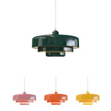 Hind Bauhaus Triple Layer Disc Pendant Light - Modern Macaron Design