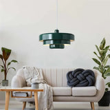 Hind Bauhaus Triple Layer Disc Pendant Light - Modern Macaron Design