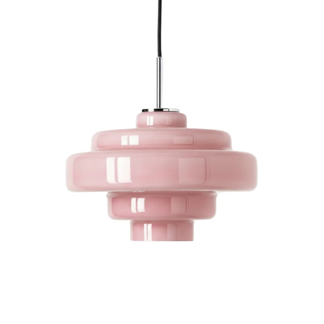 Valenra Macaron Orange Glass Pendant Light | Mid-Century Tiered Lamp