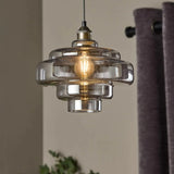 Valenra Macaron Orange Glass Pendant Light | Mid-Century Tiered Lamp