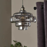 Valenra Macaron Orange Glass Pendant Light | Mid-Century Tiered Lamp