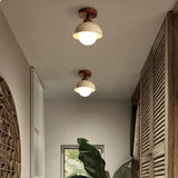 Suspension Velian Japandi en travertin naturel