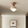 Suspension Velian Japandi en travertin naturel