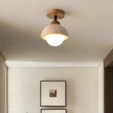 Suspension Velian Japandi en travertin naturel