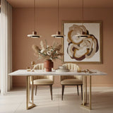 Zola Natural Travertine Pendant Light - Retro Wabi-Sabi LED Ceiling Lamp