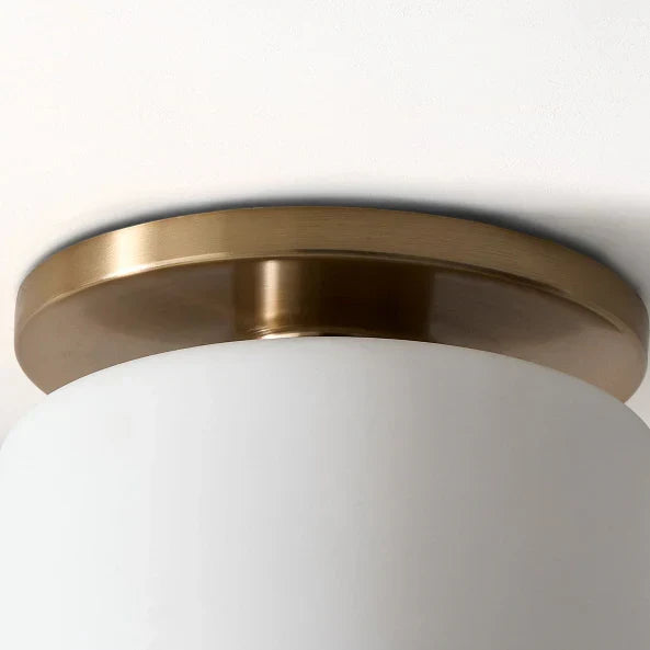 Zora Minimalist Porcelain Ceiling Light | Scandinavian Flush Mount