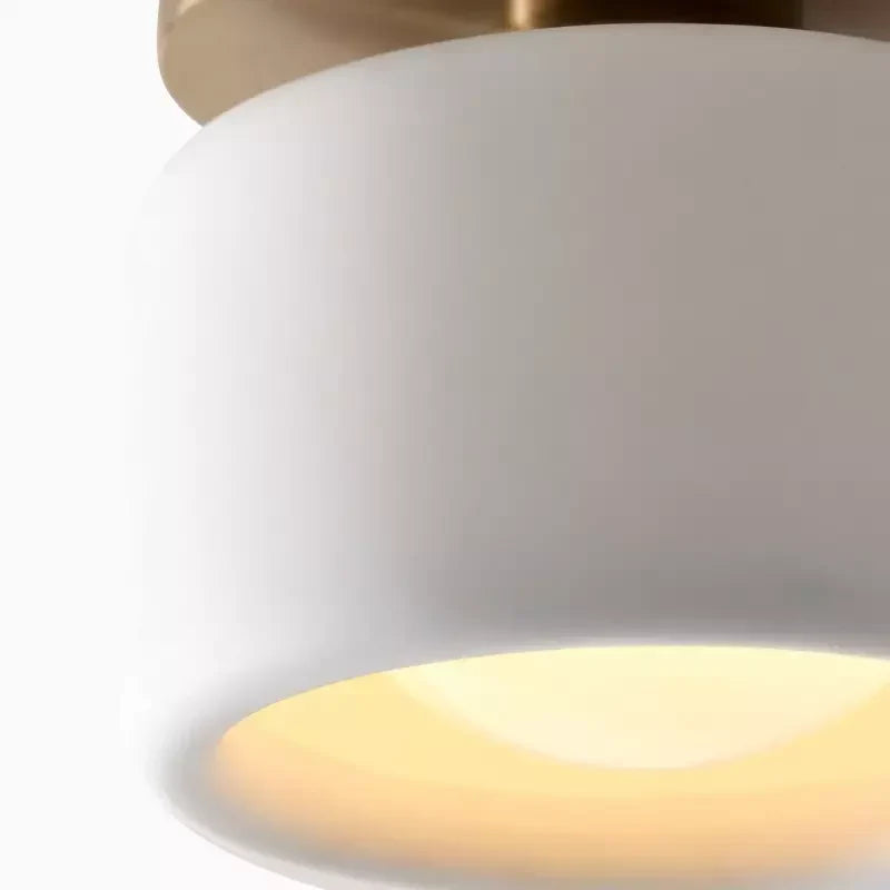 Zora Minimalist Porcelain Ceiling Light | Scandinavian Flush Mount