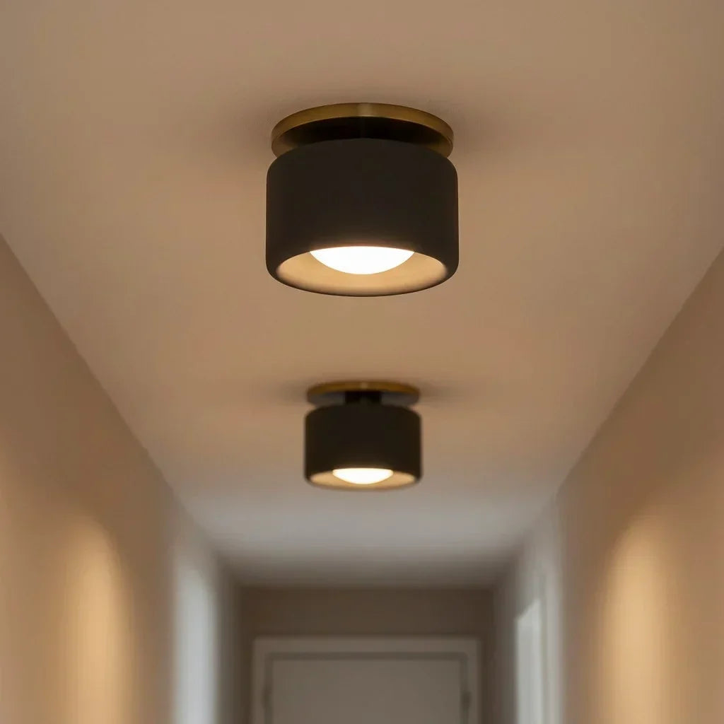 Zora Minimalist Porcelain Ceiling Light | Scandinavian Flush Mount