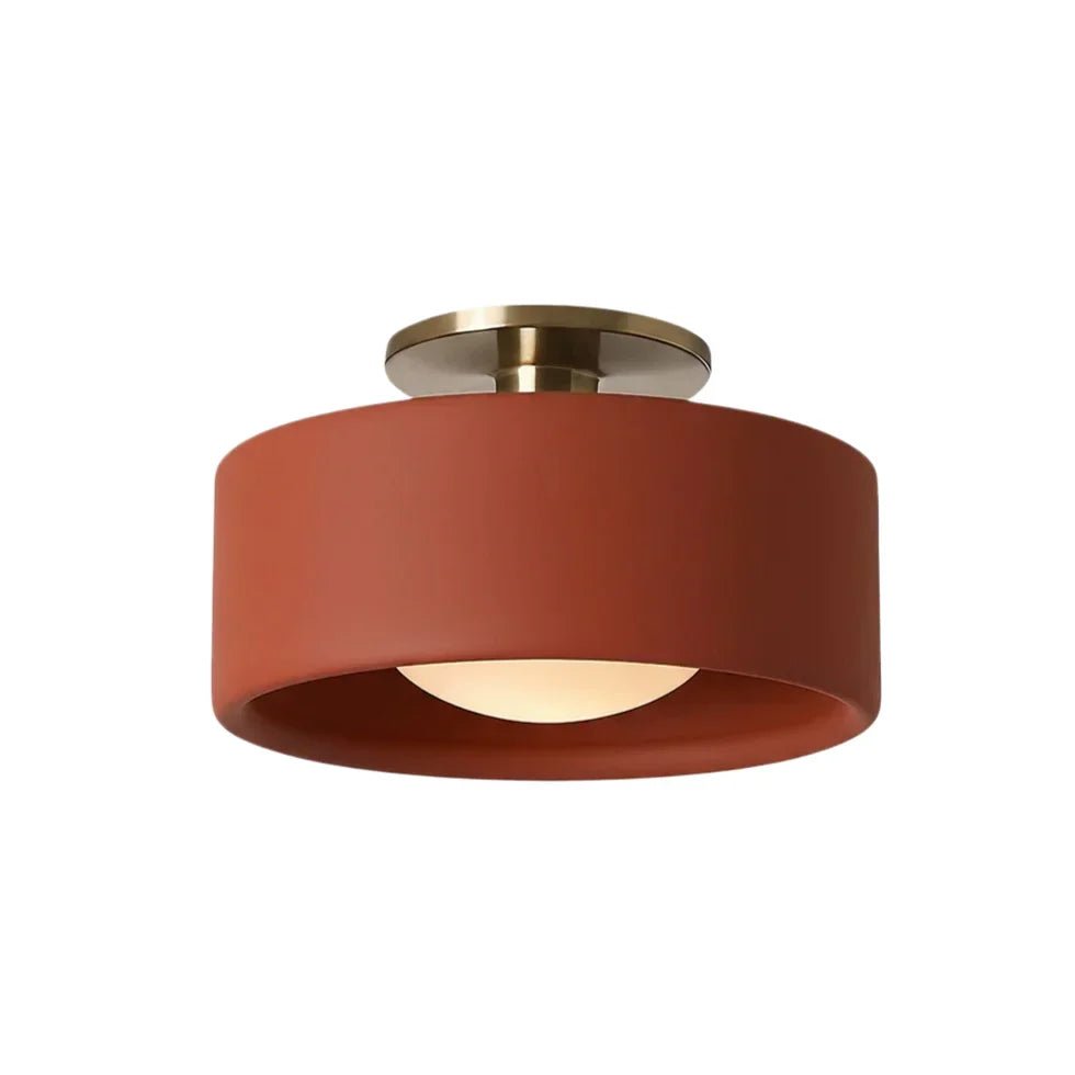 Zora Minimalist Porcelain Ceiling Light | Scandinavian Flush Mount