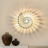 Applique murale décorative LED Aegir Nautilus - Spirale murale de luxe moderne