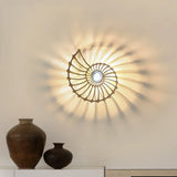 Applique murale décorative LED Aegir Nautilus - Spirale murale de luxe moderne