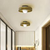 Morrow Glass Disc Flush Mount Ceiling & Wall Light | Modern Designer Sconce