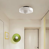 Morrow Glass Disc Flush Mount Ceiling & Wall Light | Modern Designer Sconce