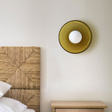 Morrow Glass Disc Flush Mount Ceiling & Wall Light | Modern Designer Sconce