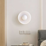 Morrow Glass Disc Flush Mount Ceiling & Wall Light | Modern Designer Sconce