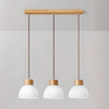 Bragi 3-Light White Ribbed Glass Pendant Lamp | Modern Dining Room Light