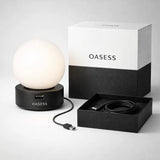 Black OASESS Sphere USB Table Lamp